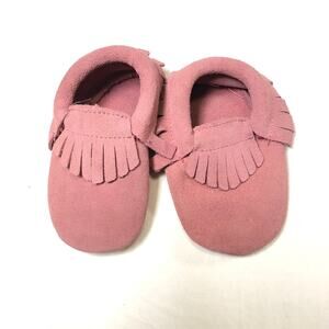 BABY GIRLS PINK MOCS SIZE 18/24M